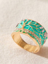 Vantage Floral Rhinestone Decor Ring Ins Street